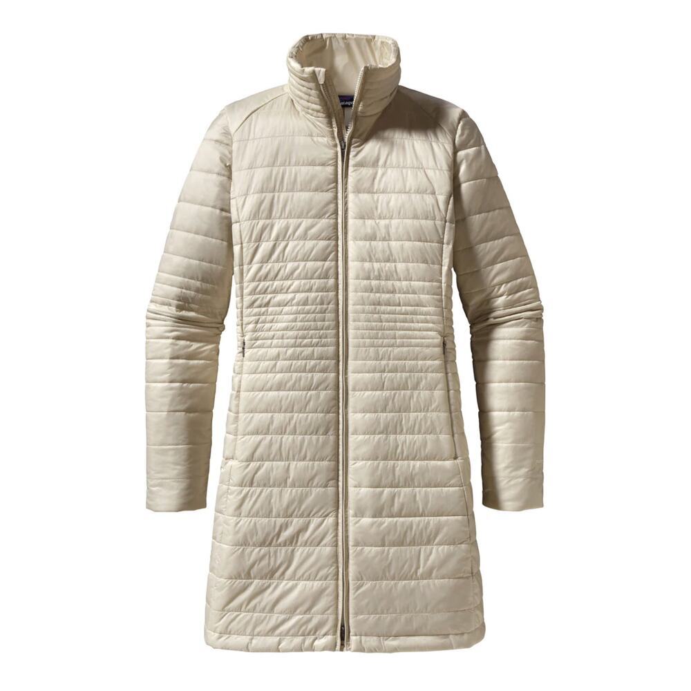 Patagonia Kai Lee Parka Coat Jacket Puffer Cream Beige Long Lightweight XS